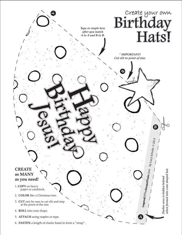 Birthday-Hats-bw